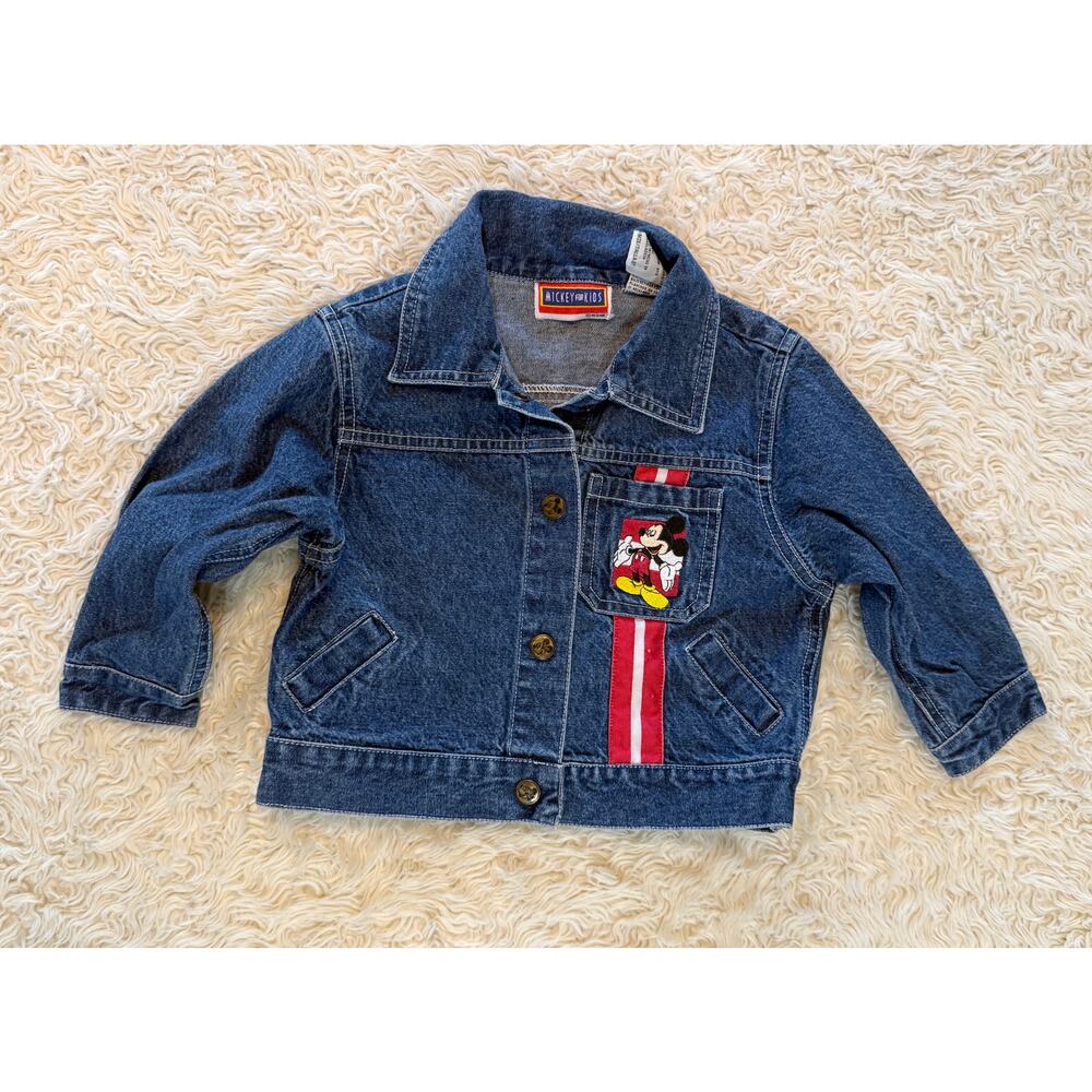 Y2K Mickey Mouse Denim Jacket size 2T